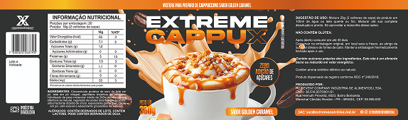 Arte final rótulo Golden Caramel